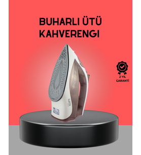 Kahverengi Buharlı Ütü 2200w Sürekli Buhar 120 G Şok Buhar