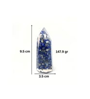 Sertifikalı Lapis Lazuli Organit Piramit Doğal Taş