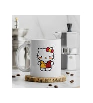 "Galatasaraylı Hello Kitty" Gs Baskılı Kupa Bardak (Beyaz)