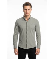 Erkek Spor Slim Fitt Uzun Kol  Gömlek BGL-ST05439