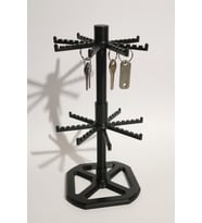 40cm 2 Standlı Ayaklı ve Hareketli Anahtarlık Askısı (Siyah)