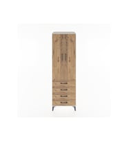 Hyperion Dolap 3 Raflı 4 Çekmeceli 2 Kapaklı 60x44x195 Aytaşı-Çam