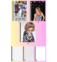 Taylor Swift A4 defter 3 adet çizgili + kareli + çizgisiz büyük boy 21*29 cm süper set