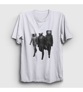 Presmono Unisex Beyaz Alliance Skibidi Toilet T-Shirt 479018tt (Beyaz)