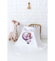 Pia Baby Premium %100 Pamuk Çift Kat Penye Bebek Battaniyesi 80x80 cm 5081-11 (Krem)