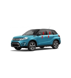 Suzuki Vitara 2016-2024   Cam Çıtası 4 Parça Krom Paslanmaz Çelik