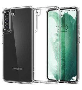 Spigen Galaxy S22 Plus 5G Kılıf, Spigen Ultra Hybrid Crystal Clear (Siyah)