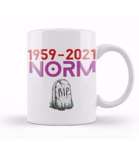 Comedian Norm Macdonald Rip Kupa Bardak Porselen