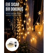 Yıldız Led Işık 5 Metre Dekoratif Aydınlatma Günışığı Yeni Nesil