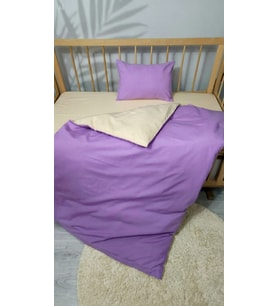 Baby Clime; 5 Parça Bebek Çocuk Uyku Seti - 90x130 Yorgan - Mobilya Beşik ve Park Yatak Ölçülerine Uyumlu (Mor)