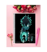 Midoriya Izuku Anime Defter 1 Adet Özel Tasarım A4 Boyutu 21*29 Cm Telli Çizgili Defter