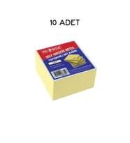 Globox Yapışkanlı Not Kağıdı 75x75 400 Yaprak Sarı 10 Adet