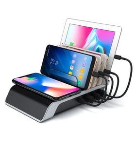 ALLY Multiport 10W Wireless Kablosuz Şarj Cihazı Organizer Stand-(5775) - SSSSSS2462-6946