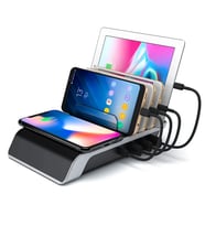 ALLY Multiport 10W Wireless Kablosuz Şarj Cihazı Organizer Stand-(5775) - SSSSSS2462-6946