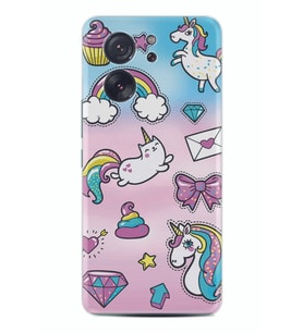 Xiaomi 13T - Xiaomi 13T Pro Kılıf Silikon Desen Özel Seri Unicorn Mektup 1800