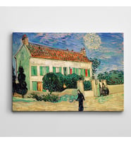Vincent Van Gogh White House Night Kanvas Tablo