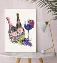 BK Gift Şarap Tasarımlı Kanvas Tablo-7