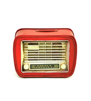 Dekoratif Metal Radyo Kumbara Vintage Ev Ofis Hediyelik (Siyah)