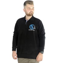 Mode XL Erkek Sweatshirt Polo Selanik Sailing Crew 22442 Siyah