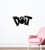 BK Home Do It Tasarımlı Ahşap Duvar Süsü-1 (Siyah)
