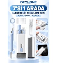 7'si 1 Arada Elektronik Temizleyici Kiti, Fırçalı Klavye Temizleyici Kiti, Airpods Pro için 3'ü 1 Arada Temizleme Kalemi, Kulaklık, Klavye, Dizüstü Bilgisayar, Telefon, PC Monitörü için