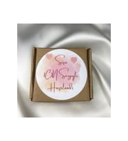 6 Cm - Sizin Için Sevgiyle Hazırlandı Sticker Mat Etiket (40 Adet)