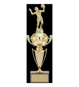 ODAK KUPA - Figürlü Kupalar - Voleybol Kadın Figürlü Kupalar FG-068 C - 42 cm