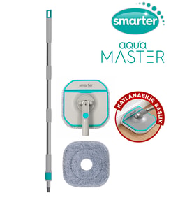 SMARTER AQUA MASTER OTOMATİK TEMİZLİK SETİ SAP+PLATE+MOP TEMİZ & KİRLİ SUYU AYIRMA ÖZELLİĞİ OTOMATİK TEMİZLİK SETİ MOP PASPAS