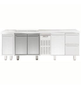 Electrolux Professional Evyeli Üst Tabla Altı İçin Dolap, Çarpar Kapılı TEL2P8