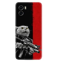 Vivo Y15S Y32 Y33S Y51 Y53S Kılıf Desemli Silikon Çılgın Kedi 1674