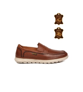 Voyager Taba Hakiki Deri Yumuşak Rahat Tabanlı Erkek Casual Ayakkabı Loafer M556 M
