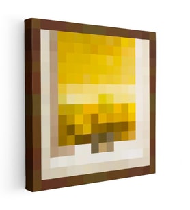 Kare Kanvas Tablo Wasteland Piksel Minecraft Tablosu Ev Ofis Salon Duvar Dekoru