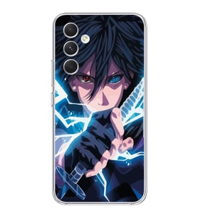 Samsung Galaxy A54 Uyumlu Naruto Sasuke Tasarımlı Şeffaf Telefon Kılıfı