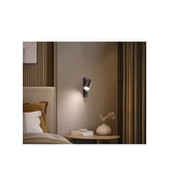 mylights Kahverengi ve siyah Metal Aç-Kapa anahtarlı Yatak Başı LED Aplik GU10 tasarruflu led ampu
