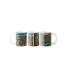 Ghostbastır Design Prag ve Budapeşte Kupa Bardak Tek Adet K0102