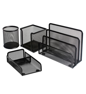 Bigpoint Metal Perfore 4'lü Set Siyah
