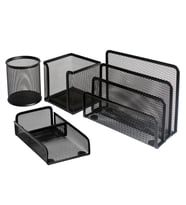 Bigpoint Metal Perfore 4'lü Set Siyah