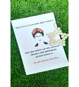 Anneler Günü Hediyelik Anahtarlık - 10 Adet Hediyelik Anneler Günü