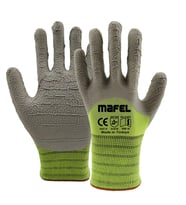 Mafel MF-82/83 Pütürlü Neon Yeşil Lateks İş Güvenlik Eldiven - 10/XL - 1 Çift - Paket