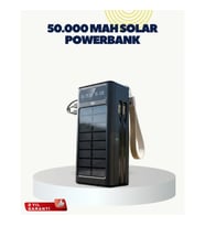 Mey İthalat® LED Aydınlatmalı Güneş Panelli Powerbank Seyahat ve Kamp İçin