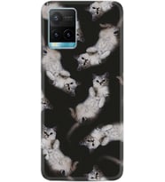 Vivo Y11S Y21S Y20 Y20S Y70 Kılıf Desemli Silikon Sevimli Kedicikler 1785