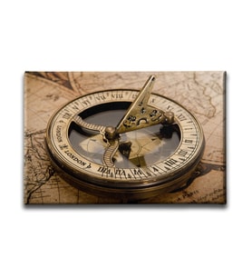 Eski Pusula Ve Harita Canvas Tablo HAY119