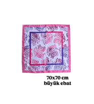 Desenli Fular 70X70 - ÇOK RENKLİ