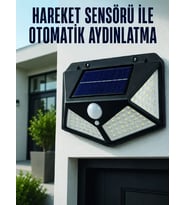Hareket Sensörlü Güneş Enerjili Duvar Lambası Dış Mekan İçin Güçlü LED Aydınlatma