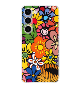 PrintiFy Samsung Galaxy S23 Plus ile Uyumlu Retro Color 2  Kamera Korumalı Şeffaf  Kılıf