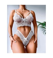 HotFlirt NL 3468 Beyaz Dantel Takım