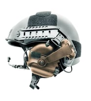 EARMOR M32X PLUS Kask Atış Kulaklığı Kulak Koruma Telsiz Yuvalı (Cayote Brown) Kahverengi