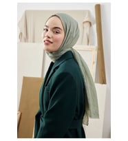Ada Mavisi Bambu Kreş Şal