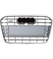 Karva Audi A6 S6 Ön Panjur Izgara 2012-2014 Krom Gri