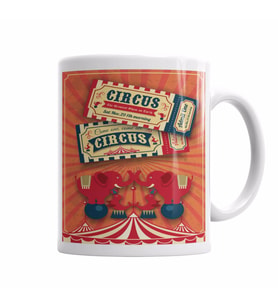 Circus Kupa Bardak Porselen